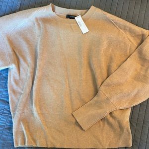 Camel balloon sleeve pullover